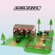 Игровой набор ферма с животными и тракторами Kruzzel 00022404, 102 детали