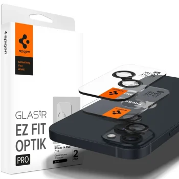 Защитное стекло для камеры Spigen Glas.tR EZ Fit Optik для iPhone 14 / Plus / 15 / Plus,...