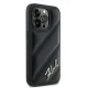 Karl Lagerfeld iPhone 14 Pro Case Diagonal Quilted Script, Black