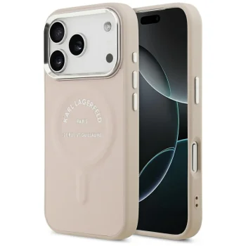 Чехол Karl Lagerfeld MagSafe для iPhone 17 Pro / 18 Pro, розовый
