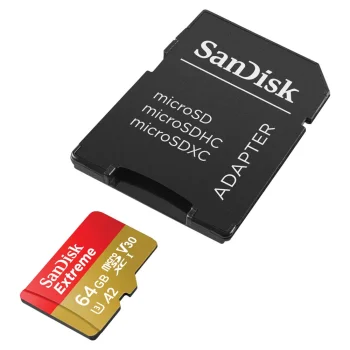 SanDisk Extreme 64GB microSDXC atmiņas karte U3 V30 A2