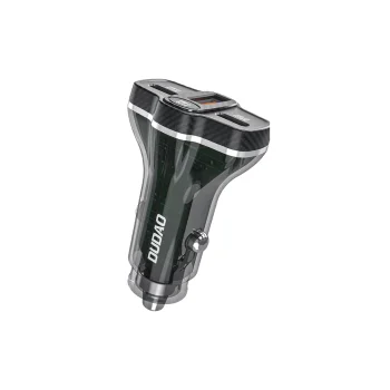 Dudao R78 78W automašīnas lādētājs USB-C PD / 2xUSB-A QC, melns