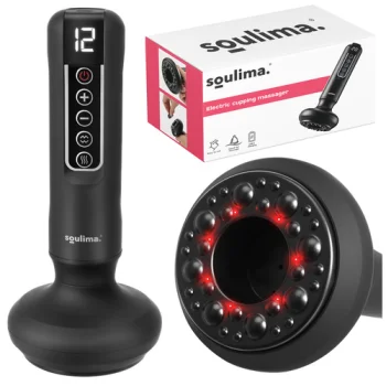 Электрический вакуумный массажер Soulima 8W с подогревом и USB-C