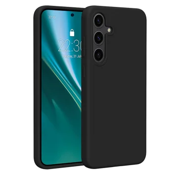 Чехол Etteri Silicone Case для Samsung Galaxy S24 Plus, черный