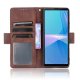 Sony Xperia 10 III / 10 III Lite Wallet Design Multiple Card Slots Stand Leather Phone Case Cover, Brown | Чехол...