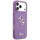 Guess iPhone 17 Pro Max vāciņš Fixed Glitter Big 4G, violets