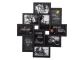 3D Photo Frame for 10 Photos, Black