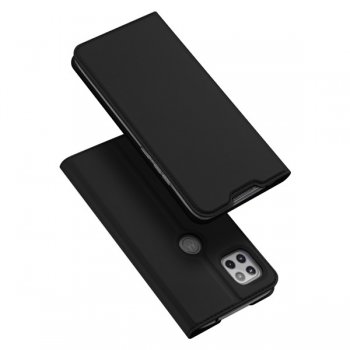 Motorola Moto G 5G DUX DUCIS Leather Cover Case, Black | Telefona Maciņš Vāciņš Apvalks Grāmatiņa