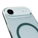 Puro iPhone 17 Air vāciņš Lite Mag, caurspīdīgs ar tirkīza gredzenu