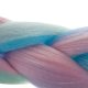 Soulima sintētiskie mati Ombre, zili/violeti, 60 cm