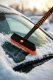 Telescoping Snow Brush and Ice Scraper for Car Windshield, Orange