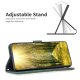 Apple iPhone 14 Pro 6.1\'\' Geometric Texture Wallet Stand Leather Phone Book Case Cover, Green