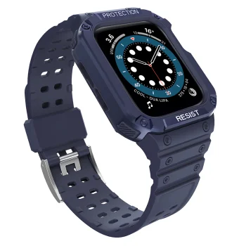 Защитный чехол с ремешком для Apple Watch 42/44/45 мм - Синий