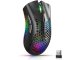 Wireless Mouse 2.4GHz with RGB Backlight, 1600 DPI, Black