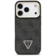 Guess 4G PU Triangle Logo & Stand Camera MagSafe vāciņš iPhone 17 Pro, melns