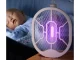Elektriskā mušu un odu pletne ar UV gaismu, salokāma, 5W