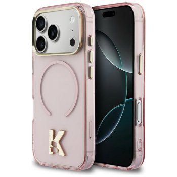 Karl Lagerfeld IML K Head Logo MagSafe Phone Case Cover iPhone 17 Pro - Pink