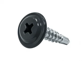 Fastening Screws for Profiled Metal Fence 4.8x19 mm, RAL 7016 (Gray)
