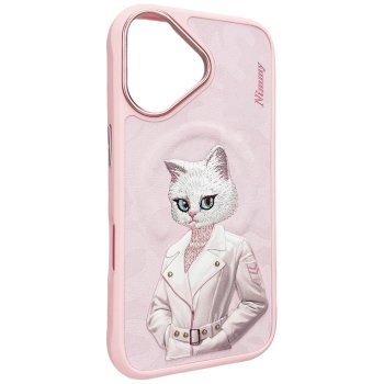 Nimmy Fashion Cute Pet MagSafe vāciņš Apple iPhone 16 rozā