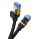 Baseus быстрый интернет-кабель RJ45 кат.7 10Gbps 25м плетеный черный