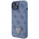 Guess iPhone 15 vāciņš Crossbody 4G Metal Logo, zils