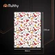 Новогодний плед Ruhhy 150x200 см, белый/разноцветный