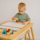 Koka bērnu Montessori galdiņš ar krēsliņu Kruzzel 26366