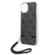 Guess 4G Print Strap vāciņš iPhone 14 Plus, melns