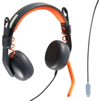 Logitech Zone Learn Wired On-Ear Headset USB-A Blue/Orange