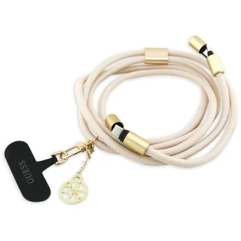 Кабель Guess CBDY 4G Charm USB-C / USB-C 150см, бежевый