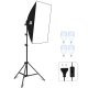 Студийный комплект Puluz PU5071EU с софтбоксом 50x70см, штативом и 4 LED...