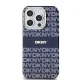 DKNY iPhone 15 Pro vāciņš IML Mono & Stripe MagSafe, zils