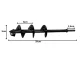 Garden Auger Drill Bit for Planting for Drill and Screwdriver 59 x 8 cm
