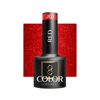 Гель-лак Ocho Nails Red 202, красный, 5 г