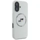 Чехол Karl Lagerfeld Silicone Double Heads And Circle MagSafe для iPhone 16, бежевый