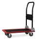 Humberg HM-505 Platform Transport Trolley, 150 kg, Black/Red