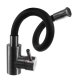 Elastīgs virtuves jaucējkrāns Ruhhy 26324 ar 360° snīpi, melns/sudraba