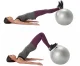 Fitnesa Vingrošanas Dubultā Bumba - Sudraba, 50 cm | Exercise Fitness Gym Peanut Ball