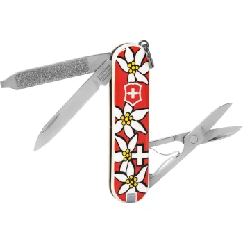Карманный нож Victorinox Classic SD Edelweiß, красный
