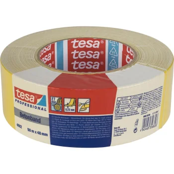 Тканевая клейкая лента Tesa 04662, 50 м x 18 мм, желтая
