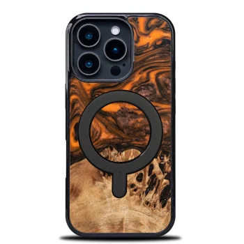 Bewood unikāls korpuss iPhone 16 Pro - oranžs ar MagSafe | Unique Case for Orange with