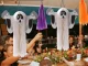 3D складное бумажное привидение для Хэллоуина, белое