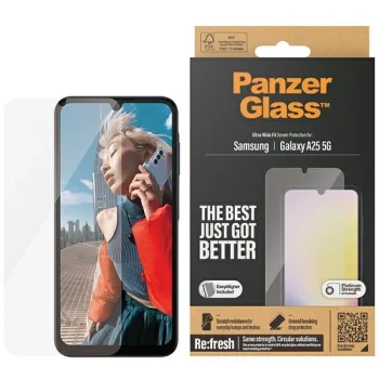 PanzerGlass Ultra-Wide Fit rūdīts stikls priekš Samsung Galaxy A25 5G | tempered glass for