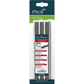Pica BIG DRY Carpenter Refills 2H, 2 x 5 mm, 12 pcs.
