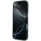 Mercedes Leather Semi Wrap Iconic Line MagSafe vāciņš iPhone 17 Pro, Navy Blue