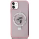 Чехол Karl Lagerfeld для iPhone 11 / XR Ring Stand Karl & Choupette MagSafe, розовый
