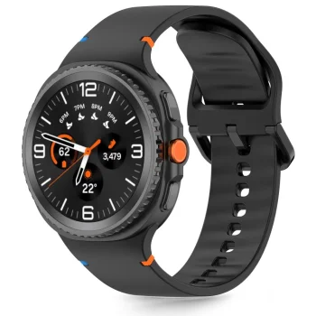 Силиконовый ремешок Tech-Protect для Samsung Galaxy Watch 40/44/46 мм, черный
