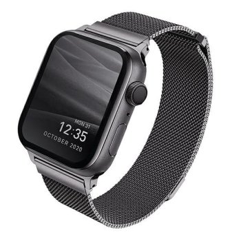 UNIQ pasek Dante Apple Watch Series 4/5/6/7/8/SE/SE2 38/40/41mm Stainless Steel graphite
