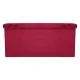 Saliekams velūra pufs ar mantu glabātuvi 77x38x37 cm, bordo