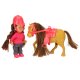 Lelle ar poniju zirgu meitenei, 5 elementu rotaļu komplekts